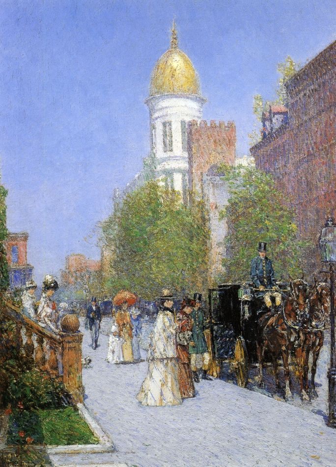 childe hassam A Spring Morning